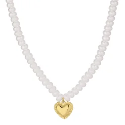 Collier Marie  acier doré or