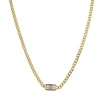 Collier Mila Strass blanc
