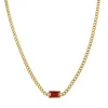 Collier Mila Strass rouge