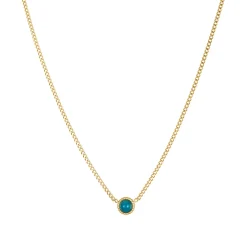 Collier Misty acier doré or
