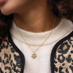 Collier Naomi acier doré or