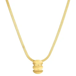 Collier Orine acier doré or