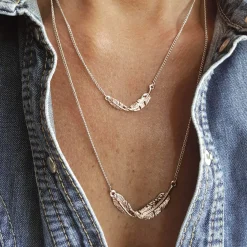Collier Pascaline doré rose