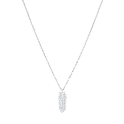 Collier Plume Argent 925 rhodié