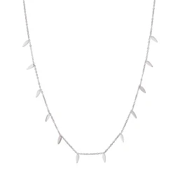 Collier Plumes acier