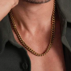 Collier Raphael acier doré or