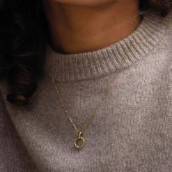 Collier Régina acier doré or