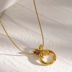 Collier Romy acier doré or