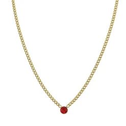 Collier Rondina zircon rouge