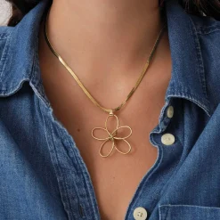 Collier Rory acier doré or