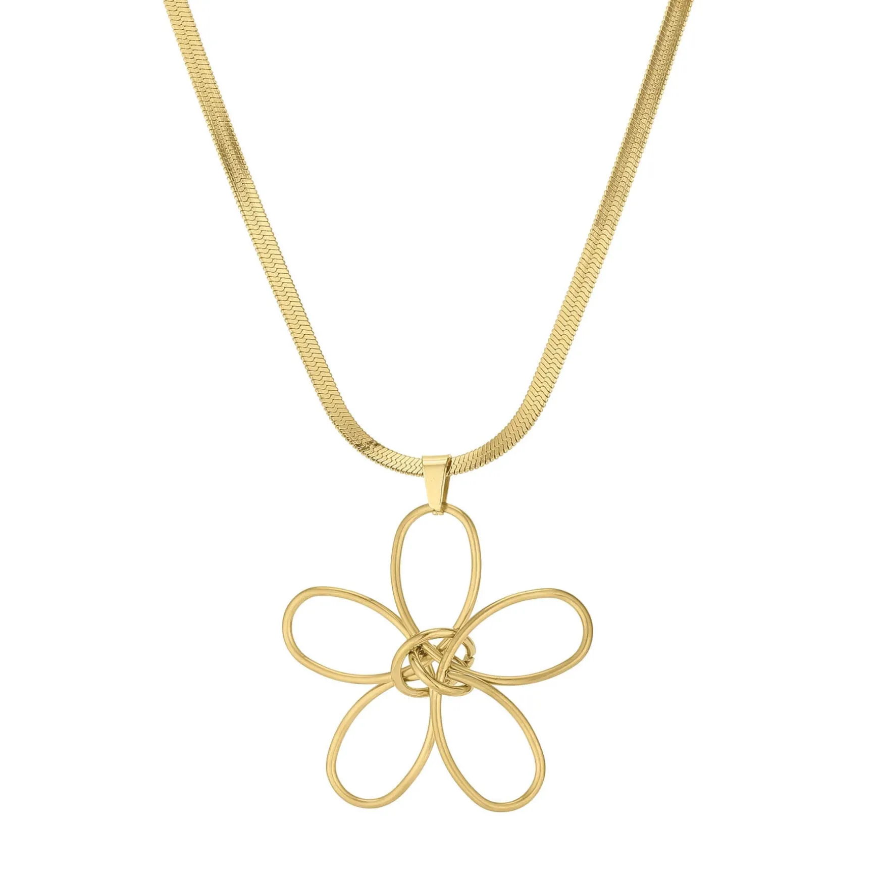 Collier Rory acier doré or