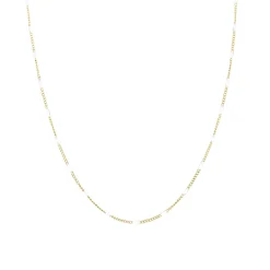 Collier Rosaire blanc acier doré or