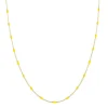 Collier Rosaire jaune acier doré or