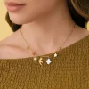 Collier Samoa acier doré or
