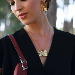 Collier Sofia acier doré or