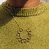 Collier Sunny acier doré or
