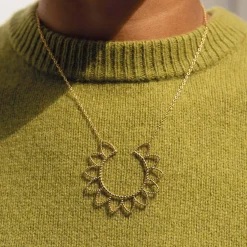 Collier Sunny acier doré or