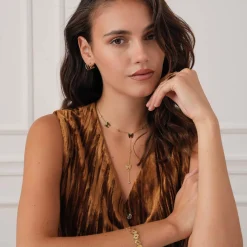 Collier Y Saphira papillon