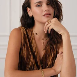 Collier Y Saphira papillon