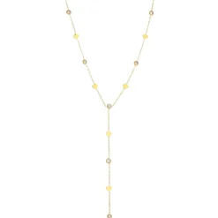 Collier Y Zelie strass coeurs