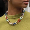 Collier Yako maillons multicolores