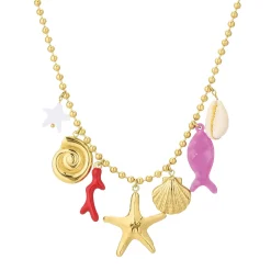 Collier Zanzibar acier doré