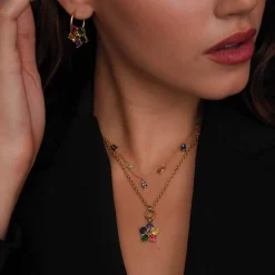 Collier Ziggy multicolores