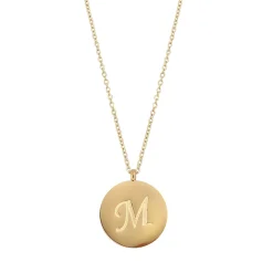 Colliers Médaille Lettre