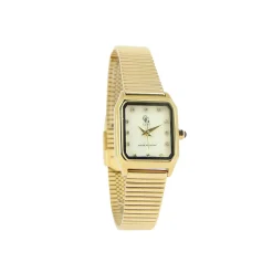 Montre Lexi dorée - Bracelet maille milanaise