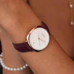 Montre Lida bordeaux