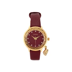 Montre Mélinda bordeaux strass