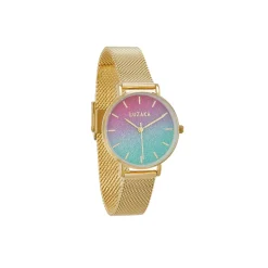 Montre Paloma pailletée acier doré
