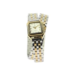 Montre Ruby argenté et dorée - Bracelet double tour