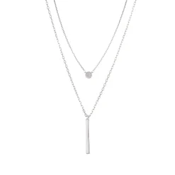 Multi rangs Joy argenté strass