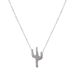 Pendentif Cactus acier