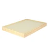 Plateau bois et lin pour bagues