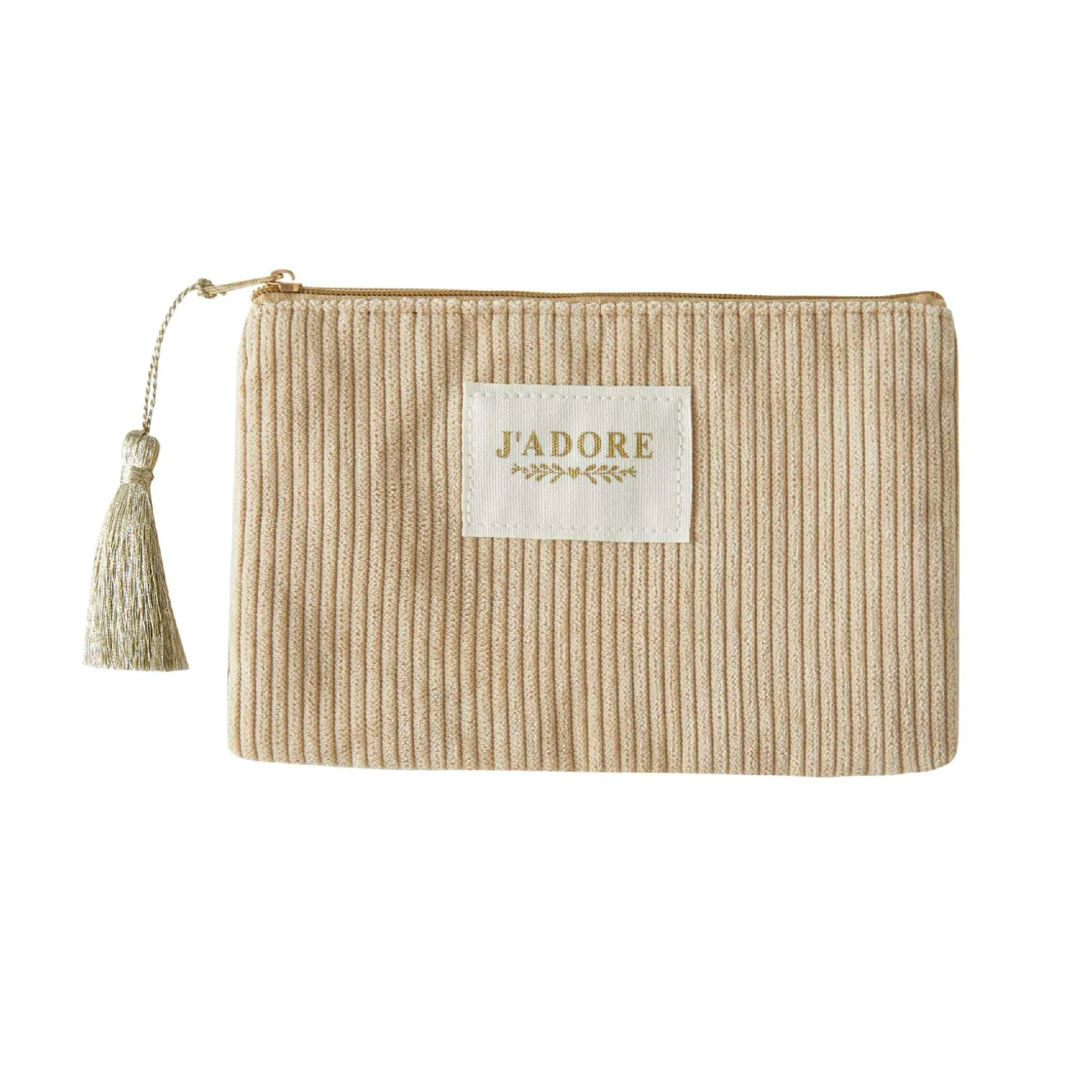 Pochette Erika velours crème