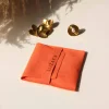 Pochon cadeau orange pour bijoux