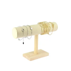 Présentoir bois et lin pour Bracelets ou montres