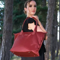 Sac à main Cabas Adèle rouge
