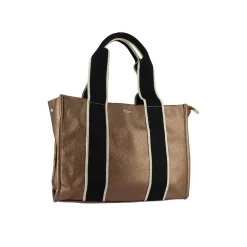 Sac à main Olem marron métalisée