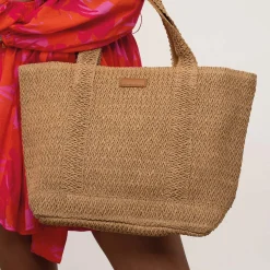 Sac à main paille pampelone naturel