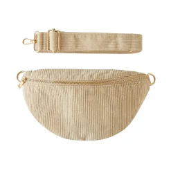 Sac Banane Erika velours Crème