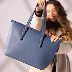 Sac cabas Ines bleu jean