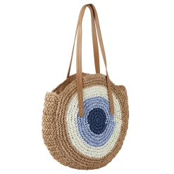 Sac Paille Bellagio bleu