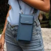 Sac Portefeuille vertical bleu jean