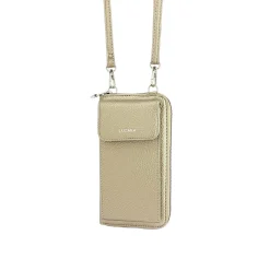 Sac Portefeuille vertical doré