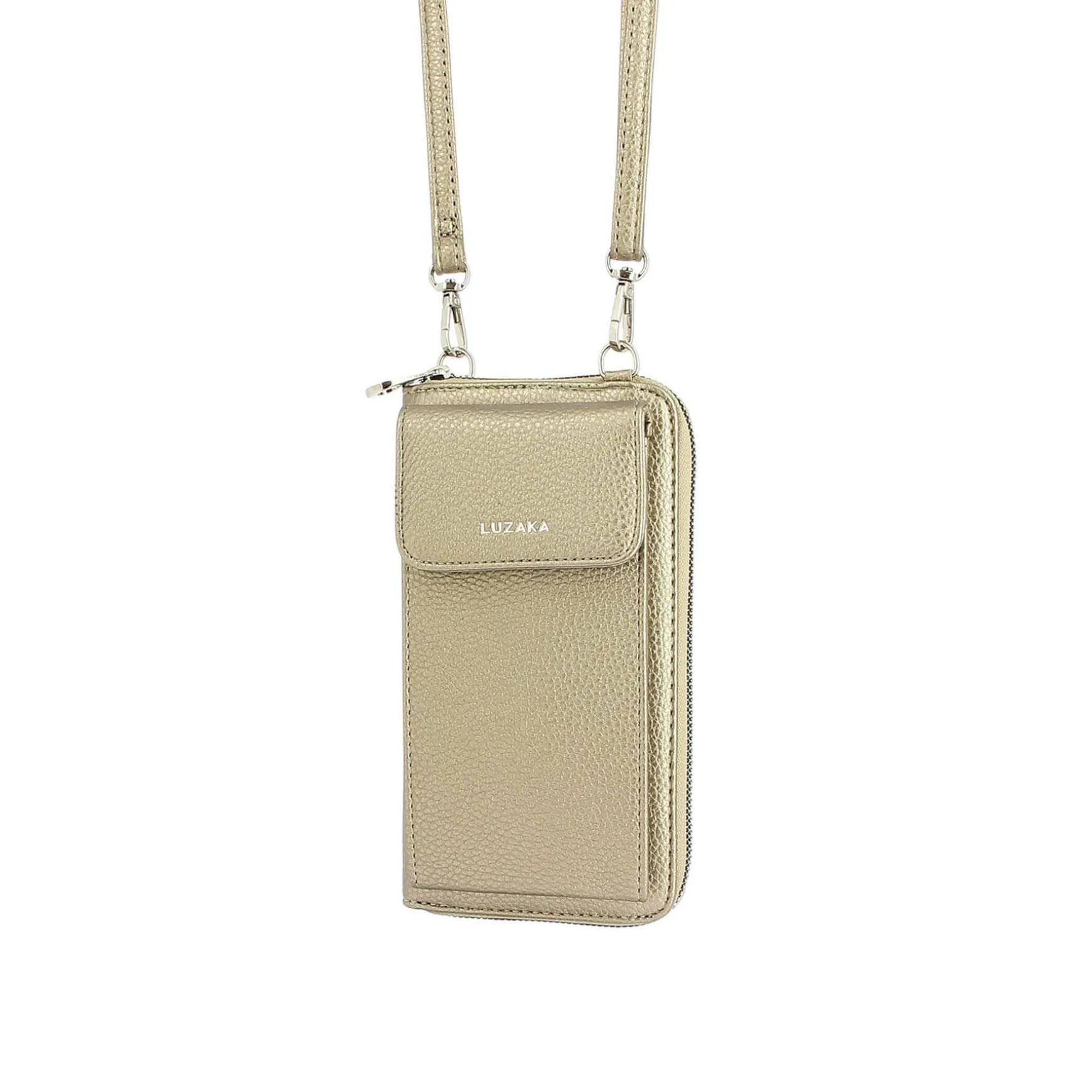 Sac Portefeuille vertical doré