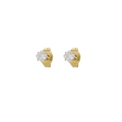 Set 3 paires de boucles Aténa acier doré or